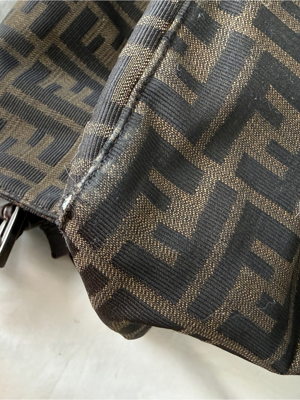 Fendi Brown Monogram Shoulder Bag - Picture 8 of 10